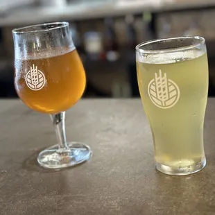 Strawberry Gose and Norwood cider!