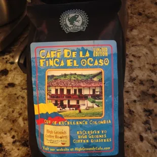 Columbian coffee from High Grounds Coffee Roasters