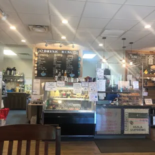 Menu and ordering area