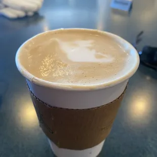 Coffee latte with mocha