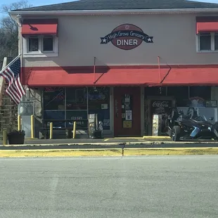 the front of the diner