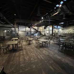 Seating area where the bands play