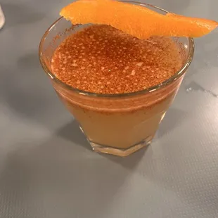 Space Cowboy- bourbon cocktail with lemon, ginger and paprika