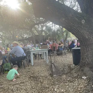 Outside area. There's more space than shown