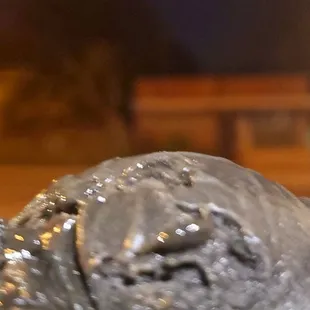 The October Hunter's Moon and charcoal orange dreamsicle.