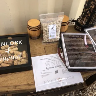 wine corks on a table