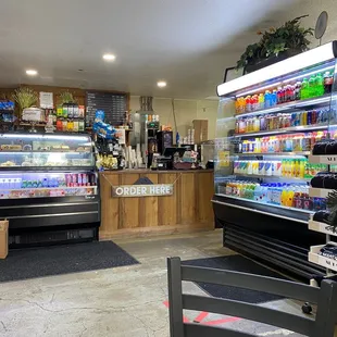 the inside of the restaurant
