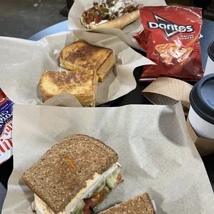 sandwiches, food