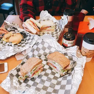 The best/ biggest sandwhich I&apos;ve ever had!! I crave this. The coffee is better than Starbucks, I got a coconut milk almond latte.