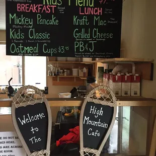 Picture of their kids menu