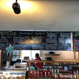 Breakfast menu