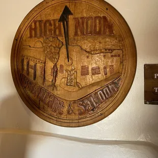 Wood carving at the entry