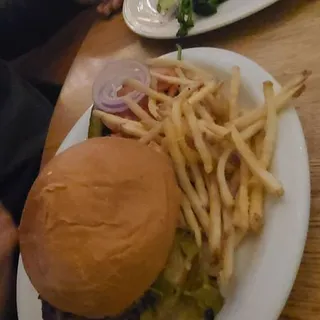 Green Chile-Cheese Burger