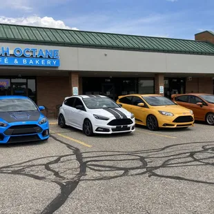 cars parked in a parking lot
