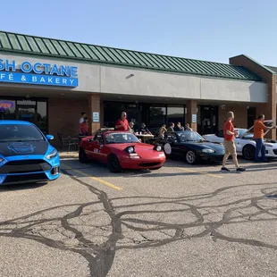 cars parked outside