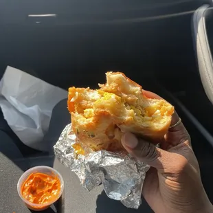Egg and Cheese Bagel Sandwich