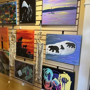 a variety of paintings