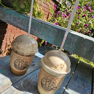 Our carmel apple chi latte and apple Carmel butter matcha