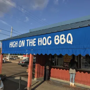 a man standing outside