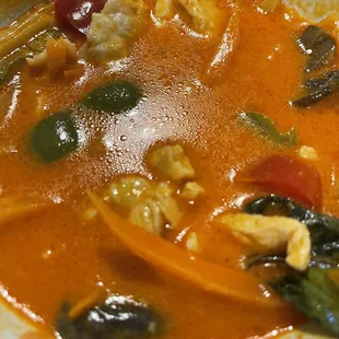 Red curry Thai chicken