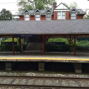 The coffee house, across the tracks.
