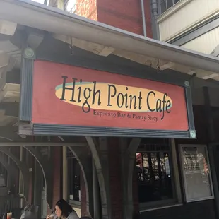 The front entrance sign