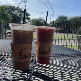 S'mores and red velvet latte