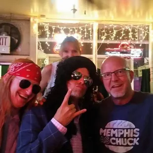 a group of people posing for a picture