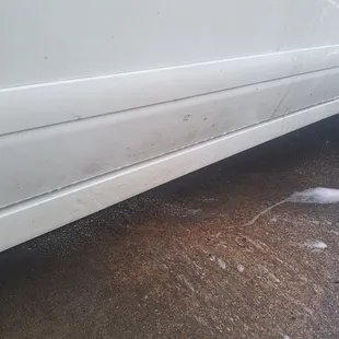 Not enough presoak to take care of one whole side