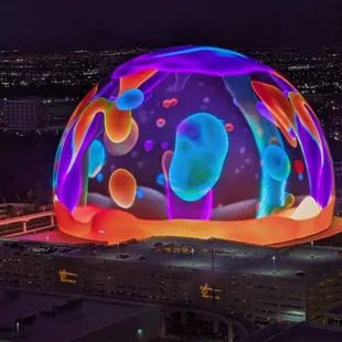 View of the Sphere from the High Roller