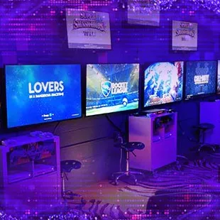 Our Xbox wall is a one of a kind social gaming experience.