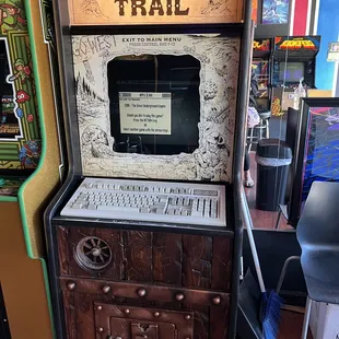 An Oregon Trail PC arcade game