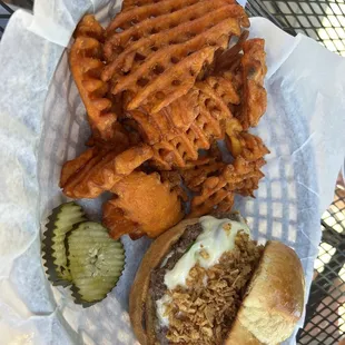 Yum! High side Burger