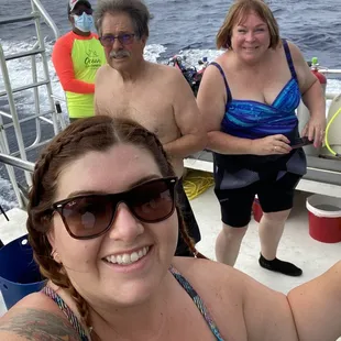Friend's on the boat