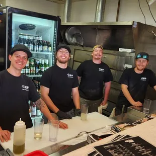 Keith, the owner on the left and his awesome team!!