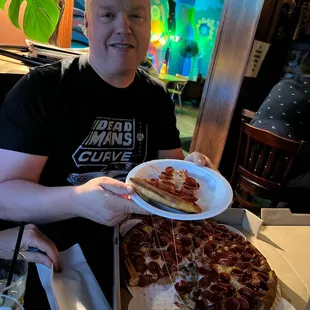 Vinny and a pepperoni!