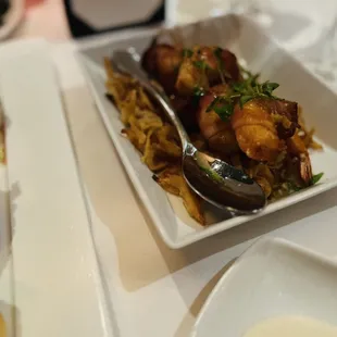Bacon wrapped shrimp