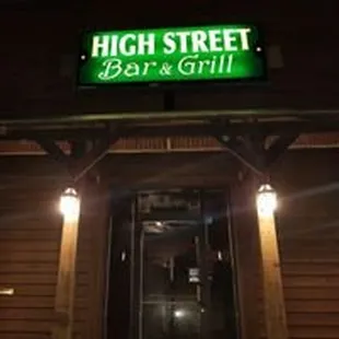 the front of the restaurant