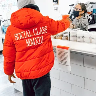 Serving teas &amp; smiles under the mask