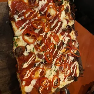 Rancher with peppers added