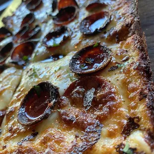 Pepperoni and Honey Pizza