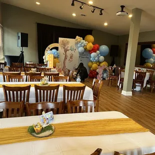 Seating for about 40 guests