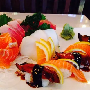 Sushi and Sasimi combination