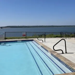 Lakeside pool