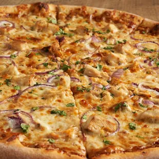 Barbecue Chicken Pizza is one of the local&apos;s favorites.