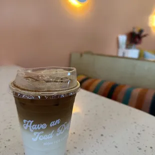 Snickerdoodle iced latte