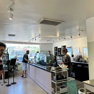 inside ordering area