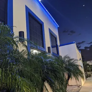 outside