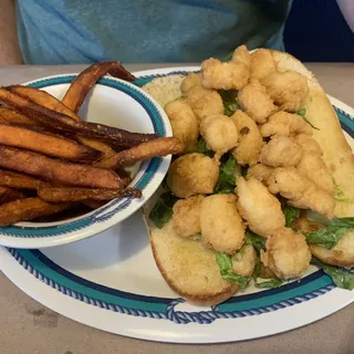 Popcorn Shrimp Poboy