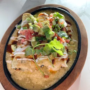 Adobe Seafood Enchiladas